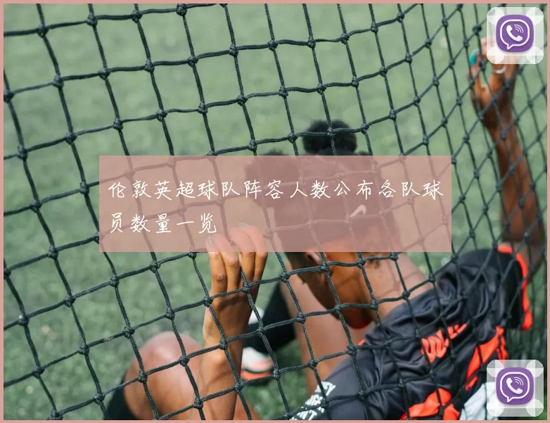 伦敦英超球队阵容人数公布各队球员数量一览
